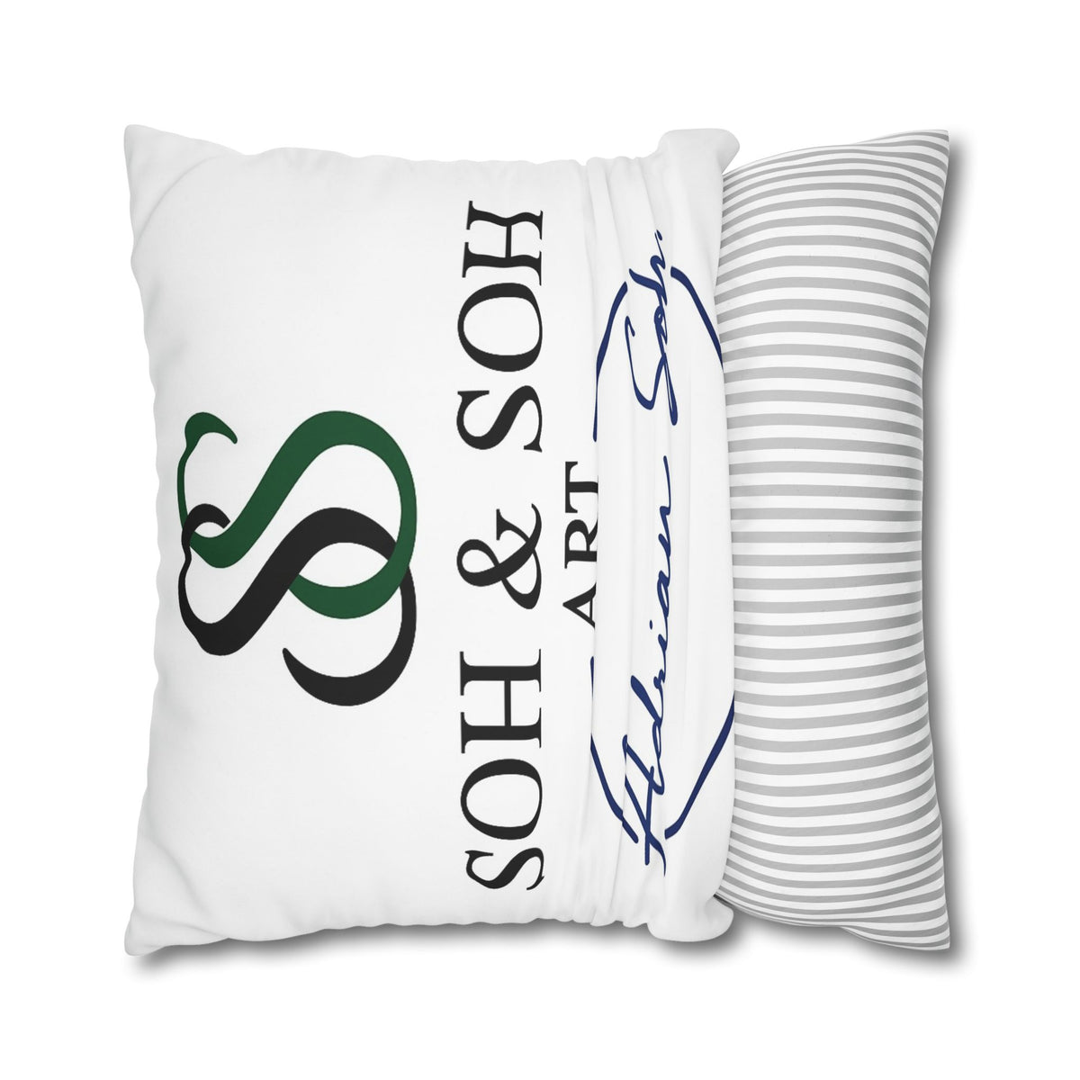 Colorful Folk Art Fox Throw Pillowcase — Square Poly Canvas Decorative Pillow Cover - Breaking through the surface of a lotus pond.
