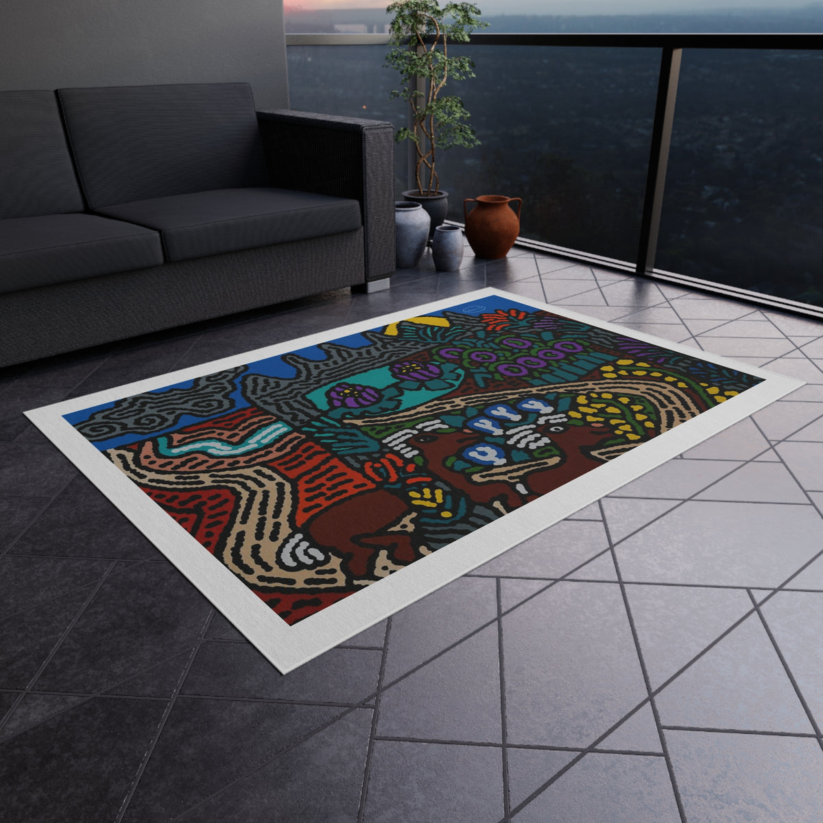 Going to the valley of hope and prosperity — Outdoor Rug