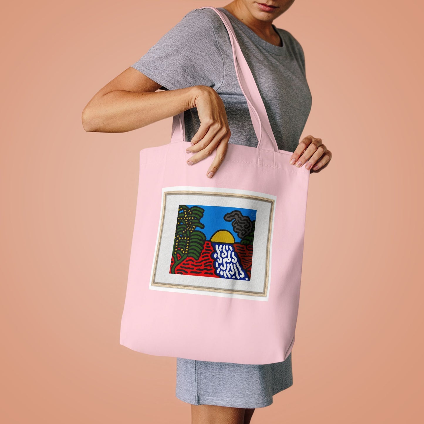 The river that joins the Australian wattle and Lebanese cedar tree in friendship Classic Tote Bag