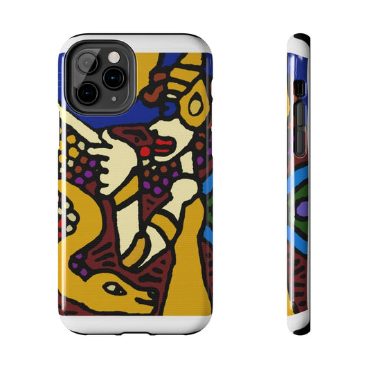 The golden snake being blessed by the fairy Tough Phone Case
