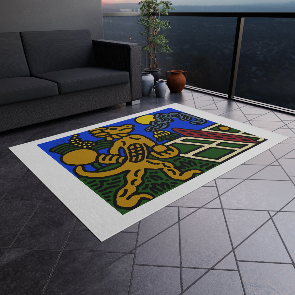 Ready for making big serves in life — Outdoor Rug