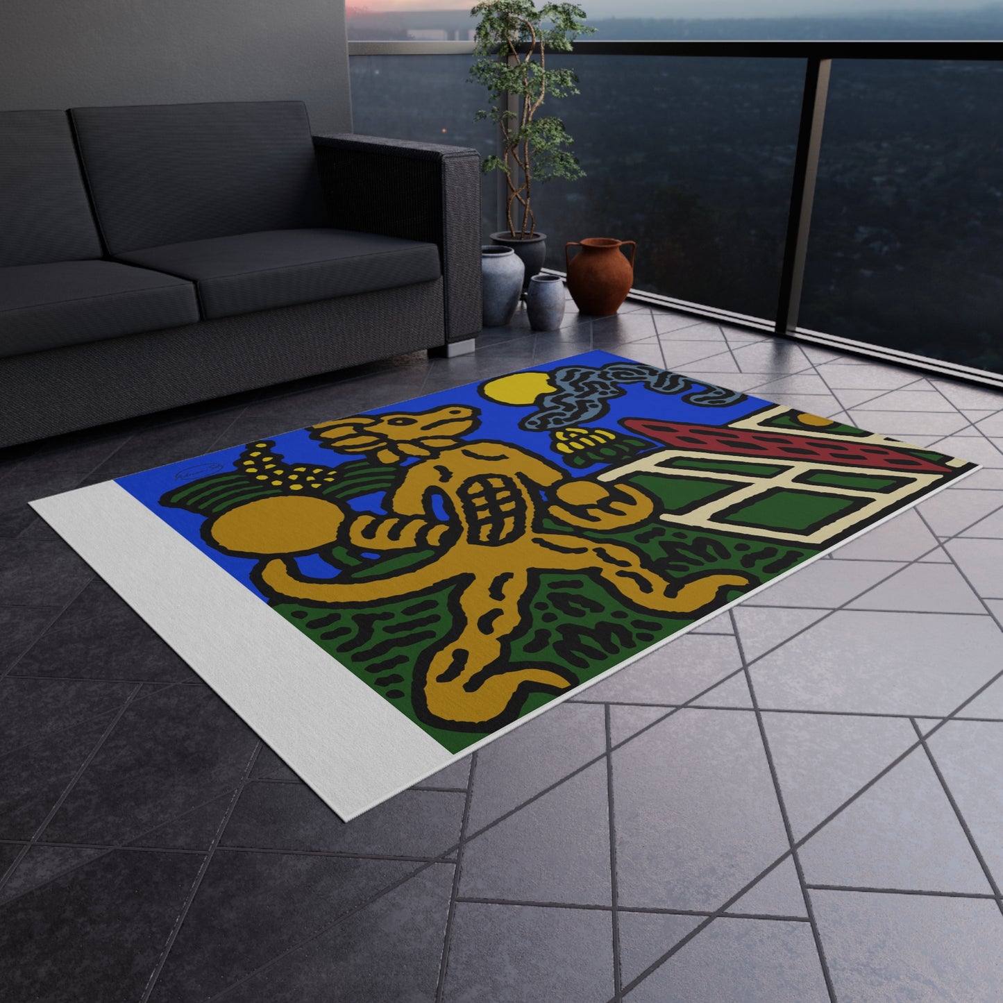 Ready for making big serves in life — Outdoor Rug