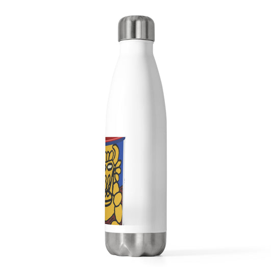 The warrior hailing the mighty golden dragon Stainless Steel Water Bottle