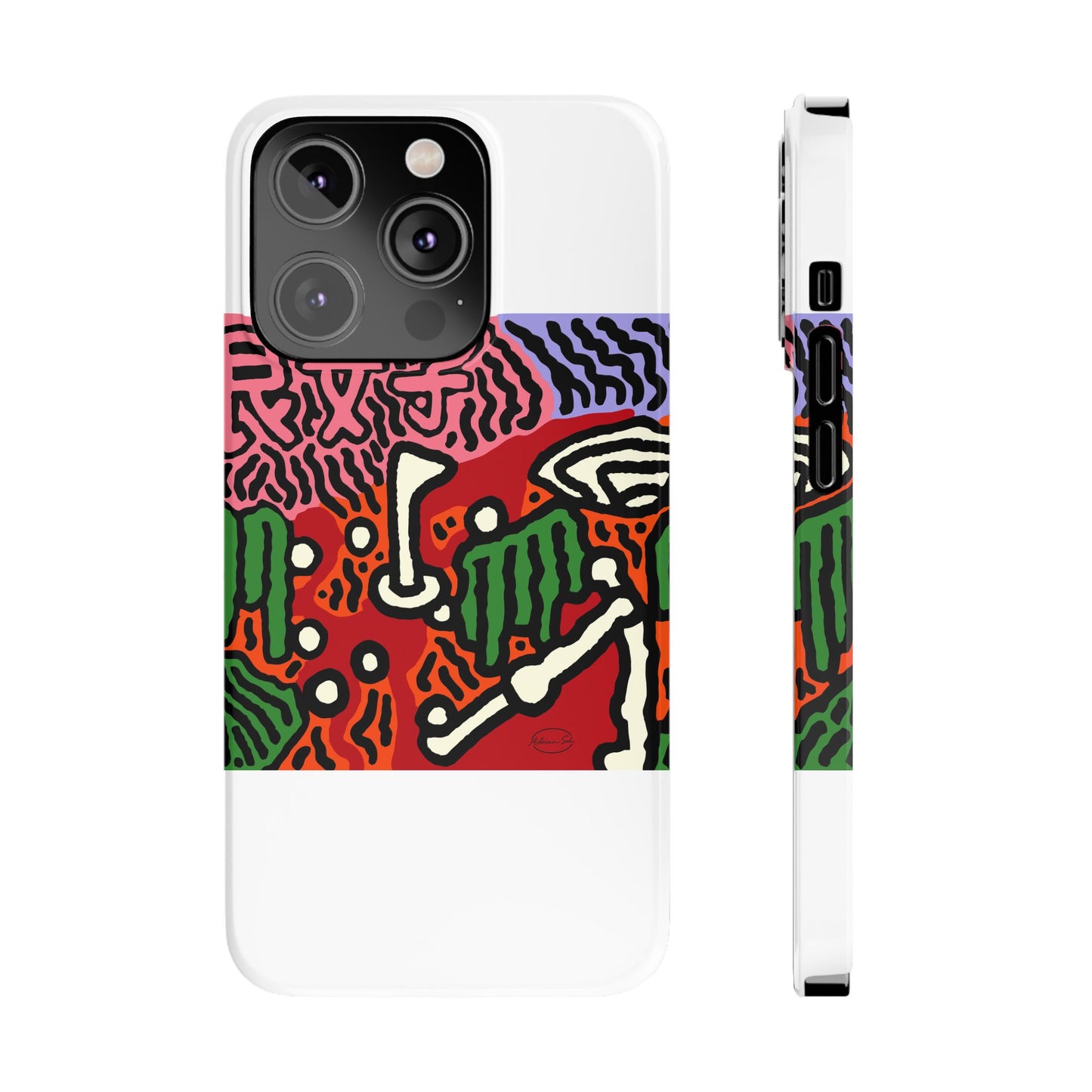 Hitting holes in one throughout life Slim Phone Case