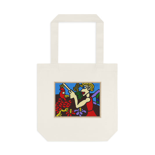The hen gaining a blessing from a fairy Classic Tote Bag
