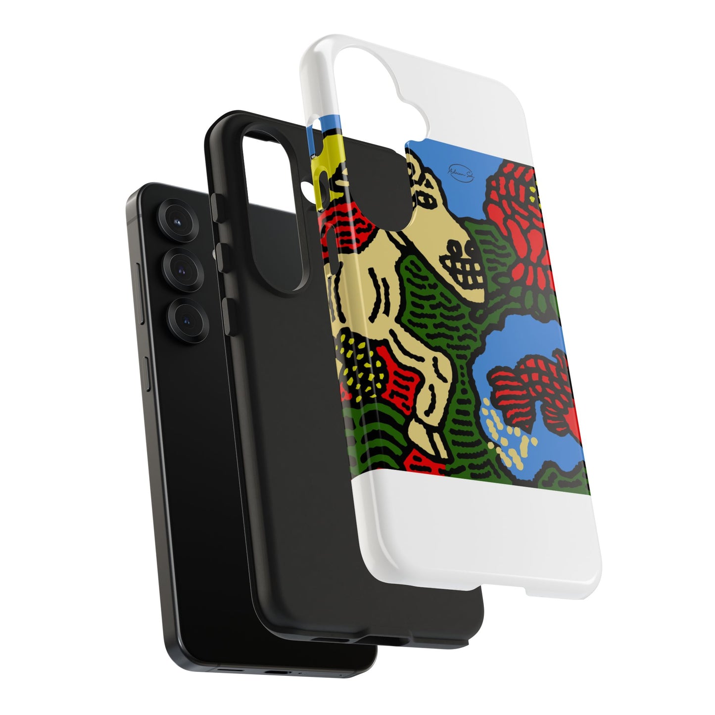 Galloping carefree through life Tough Phone Case