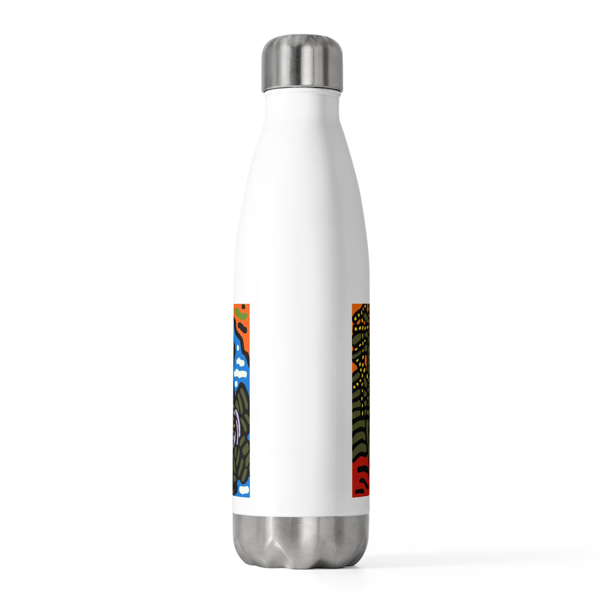 The Sri Lankan water lilies meets the Australian wattle Stainless Steel Water Bottle
