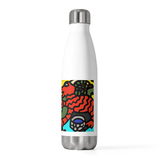 Two dragons enjoying a feast together Stainless Steel Water Bottle