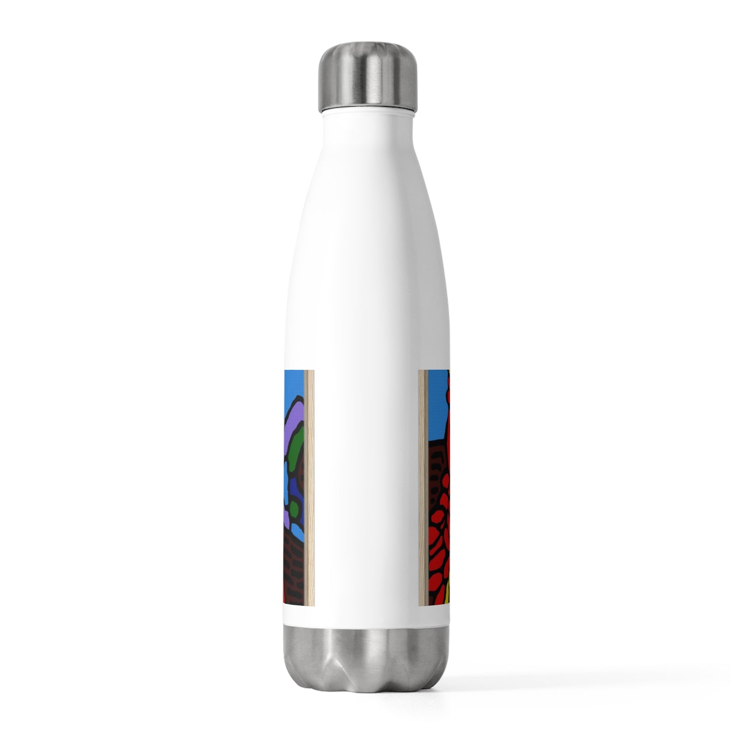 The hen gaining a blessing from a fairy Stainless Steel Water Bottle
