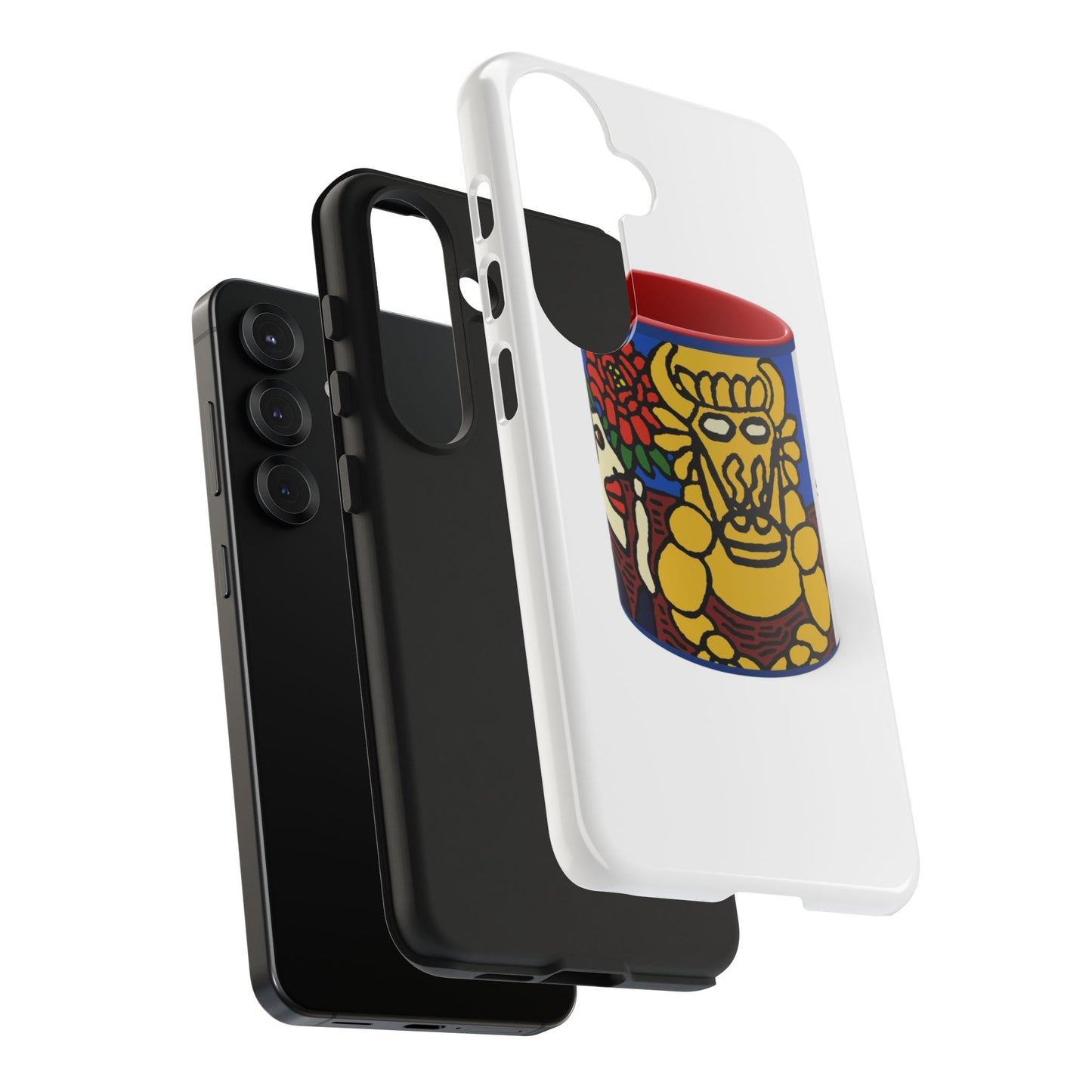 The warrior hailing the mighty golden dragon Tough Phone Case