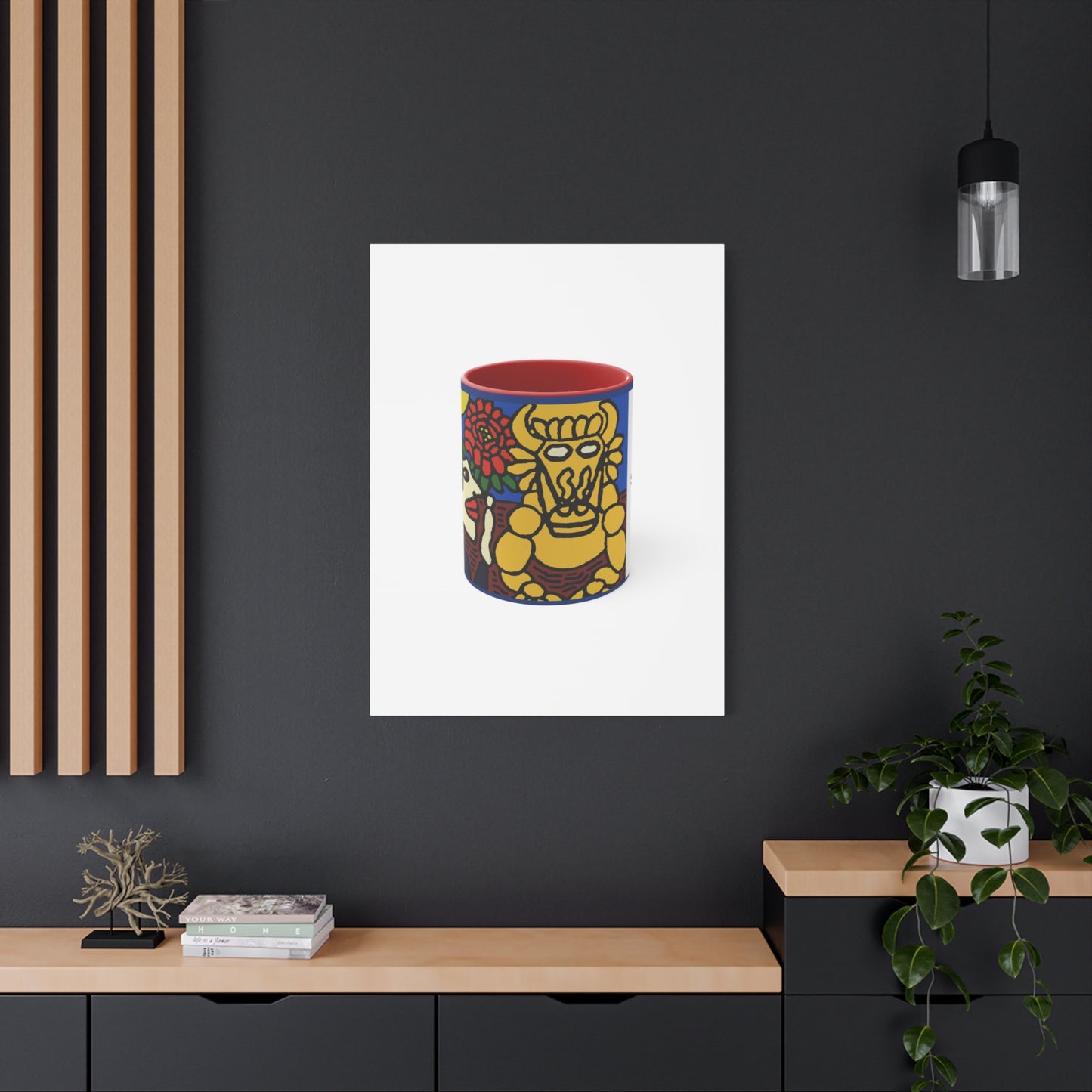 The warrior hailing the mighty golden dragon Canvas (Large)