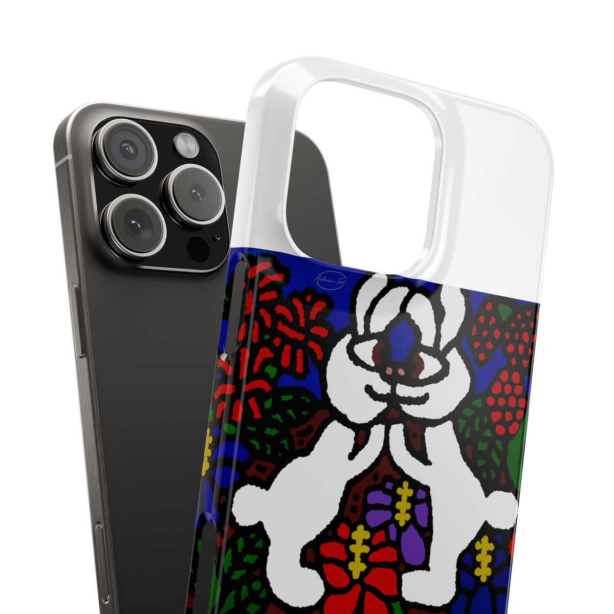 Bunnies in love Slim Phone Case