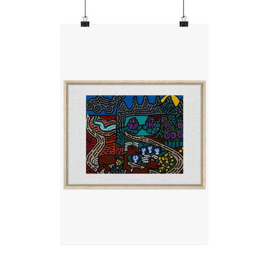 Road to a Sanctuary and Oasis Matte Poster Vertical (Small)