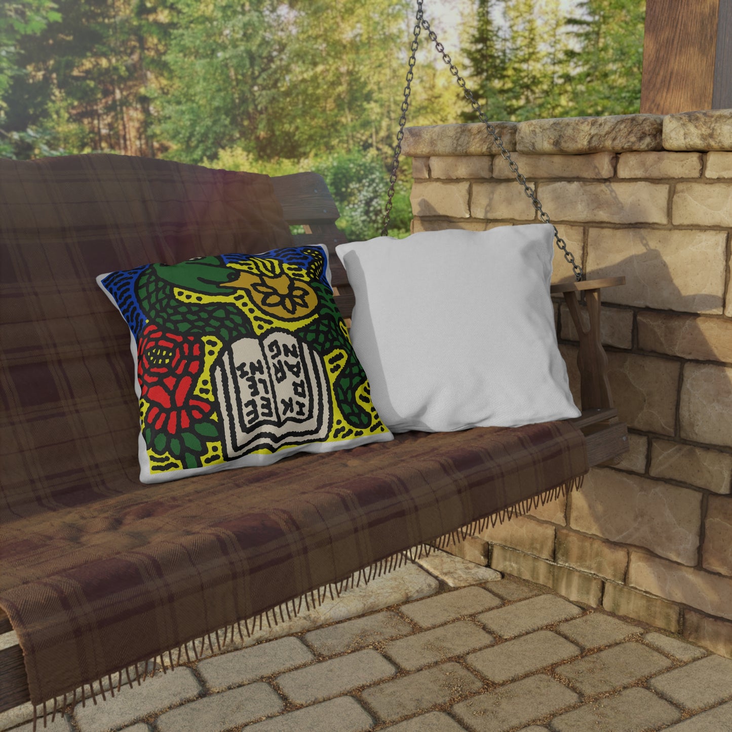 Shining a light on knowledge — Outdoor Pillow