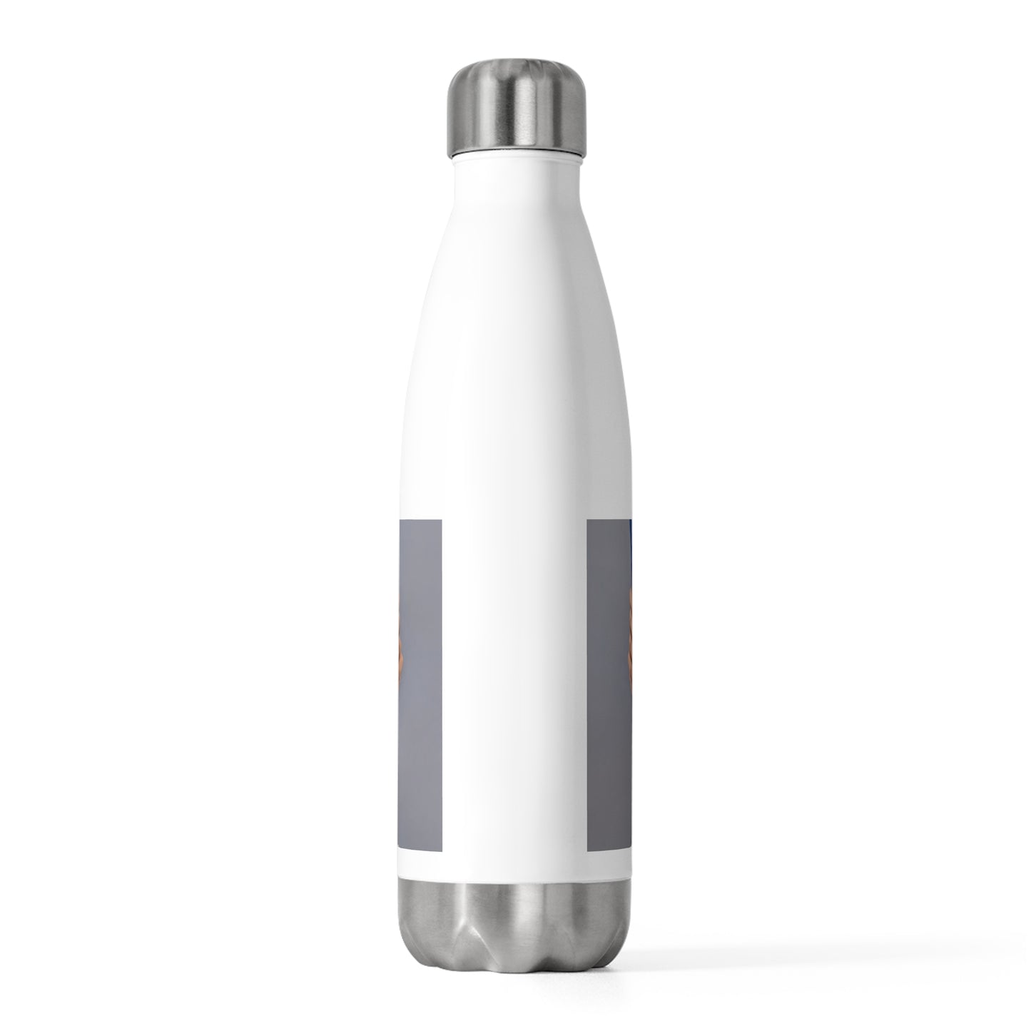 Bunny welcoming a friendly horse on his journey Stainless Steel Water Bottle