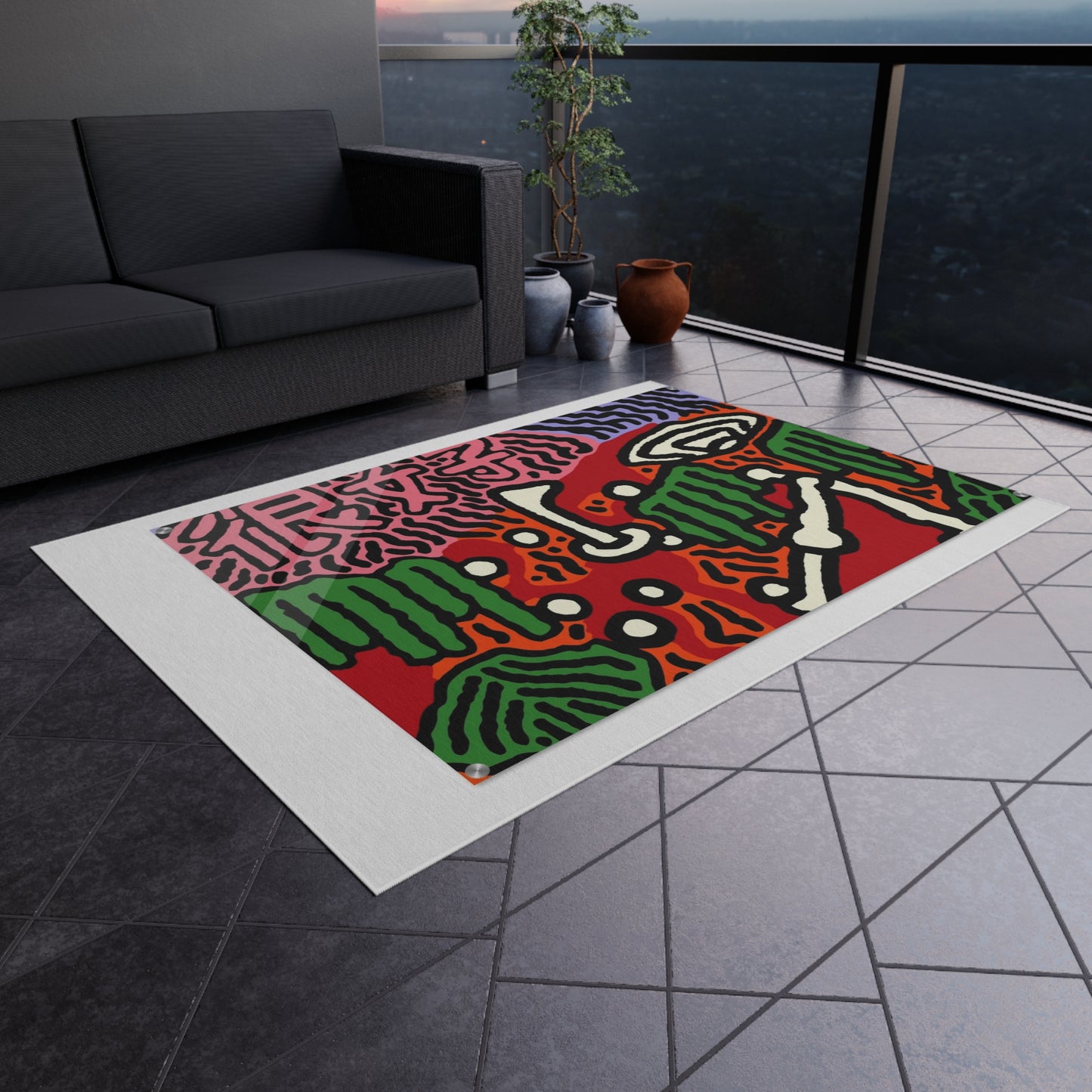Scoring Goals Throughout Life — Outdoor Rug