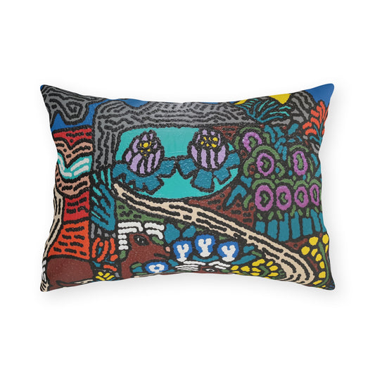 Going to the valley of hope and prosperity — Outdoor Pillow