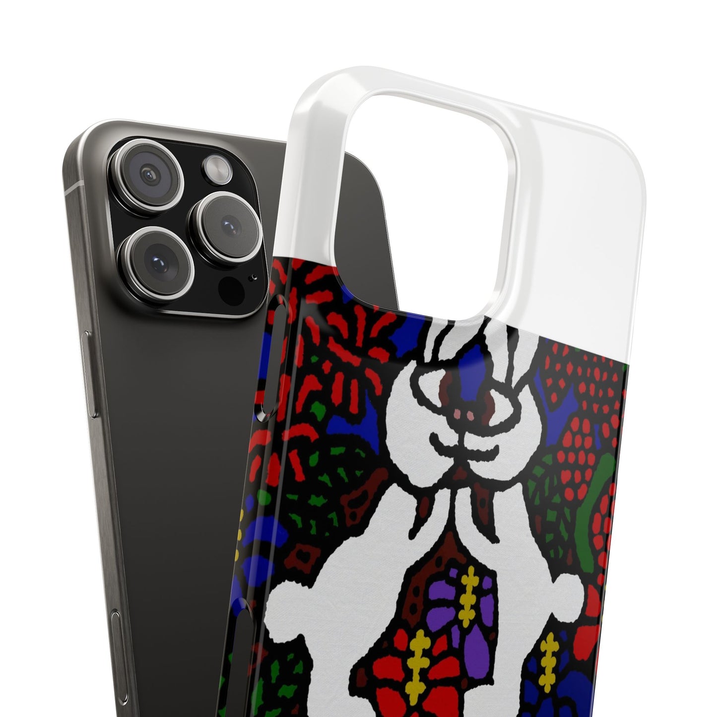 Bunnies in love Slim Phone Case