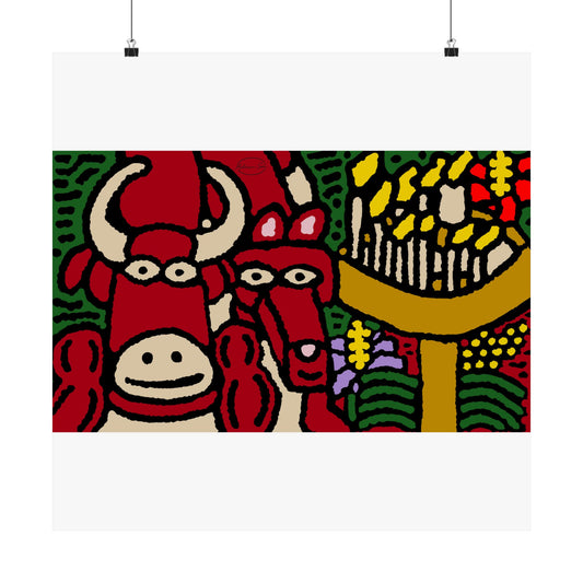 Going blessed by light together Matte Poster Horizontal (Large)