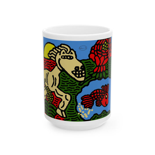 Galloping carefree through life Ceramic Mug