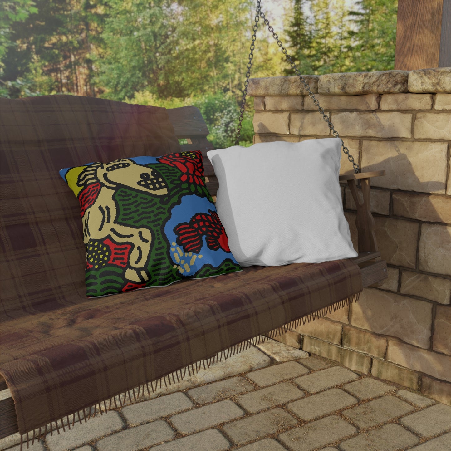 Galloping carefree through life — Outdoor Pillow