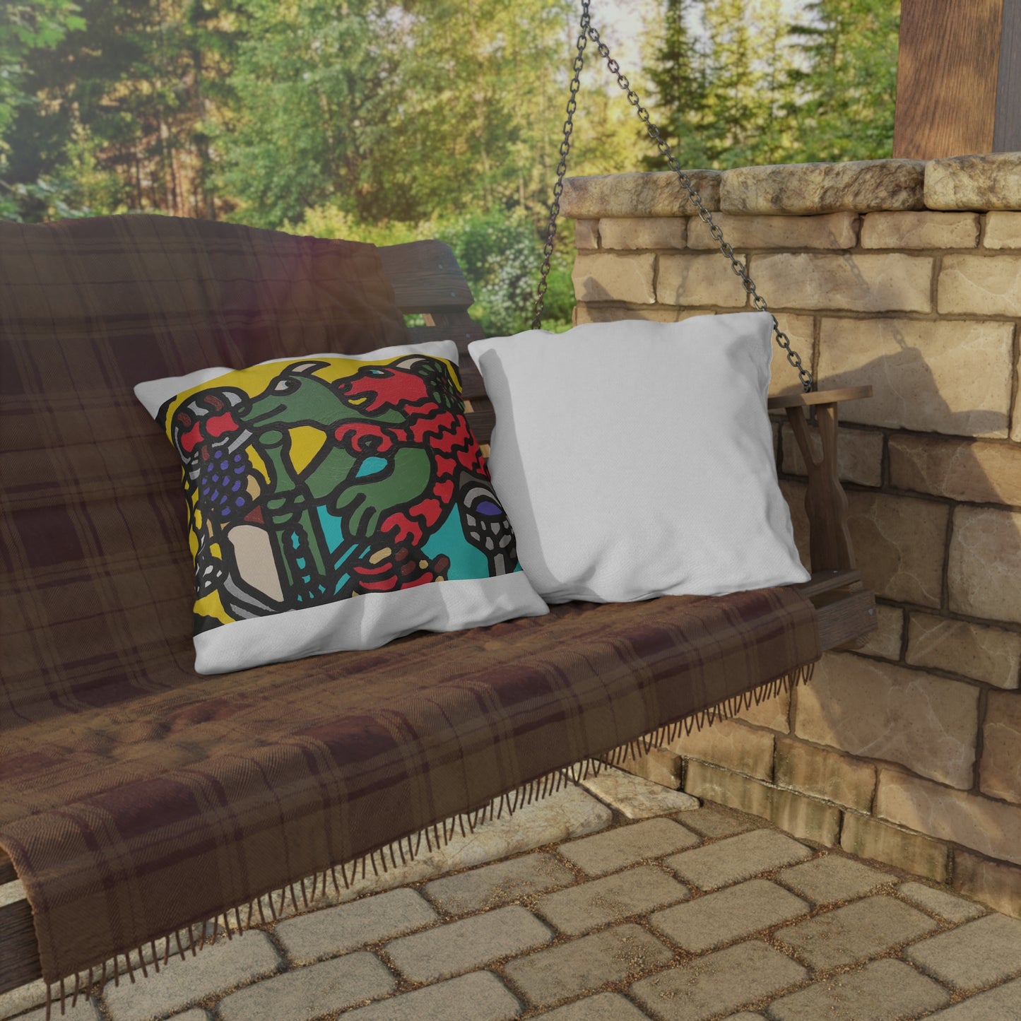 Enjoying our companionship — Outdoor Pillow