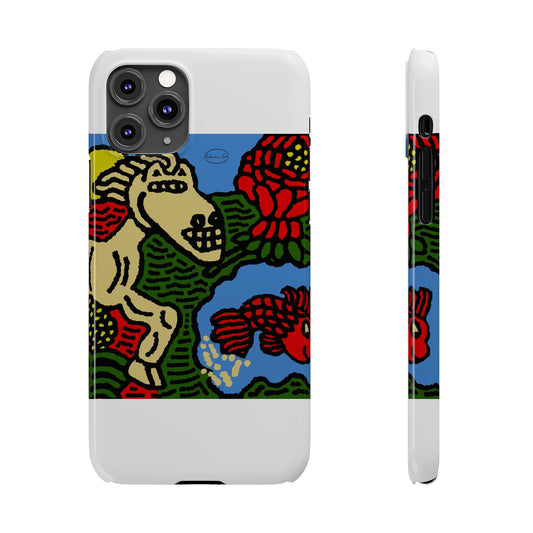 Galloping carefree through life Slim Phone Case