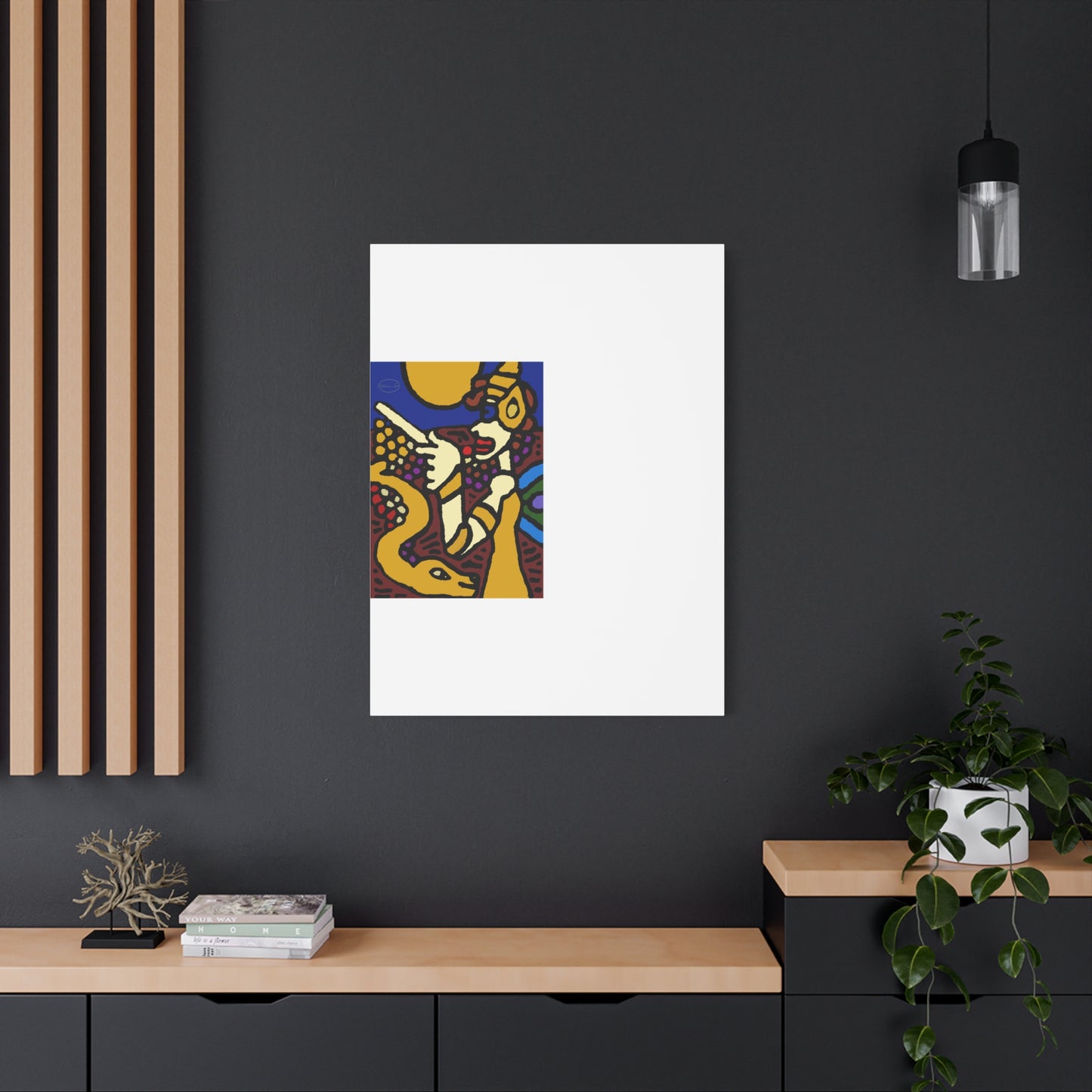 The golden snake being blessed by the fairy Canvas (Large)