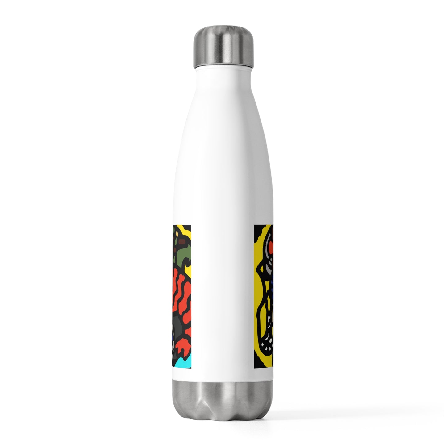 Two dragons enjoying a feast together Stainless Steel Water Bottle