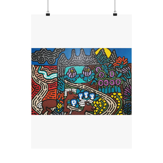 Going to the valley of hope and prosperity Matte Poster Vertical (Large)
