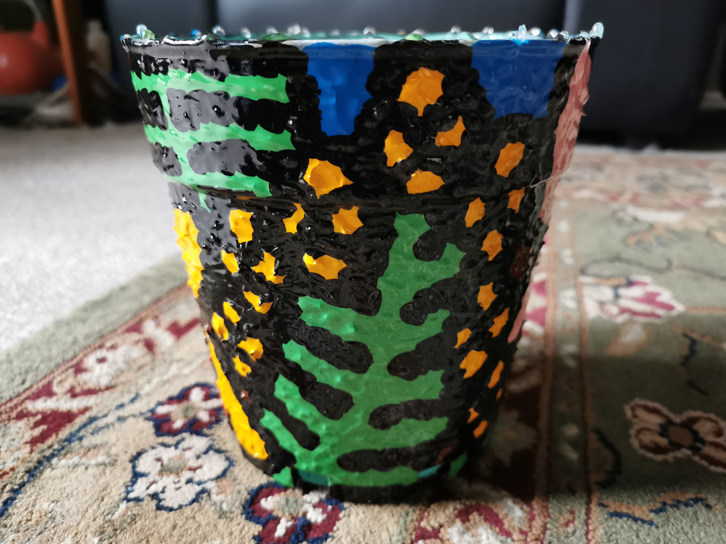 Brasilien und Australien Freundschaft Upcycling Harz Kunststoff Blumentopf