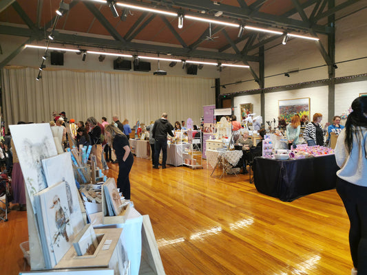 Beautiful day at the Eltham Locals makers, artists and designers Market