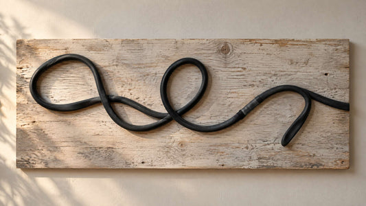 The Curve That Carries On: Recycled Art from Retired Bicycle Inner Tubes
