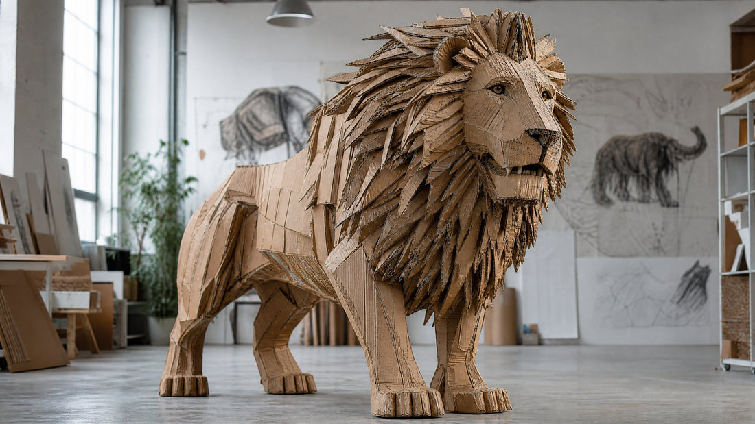 Cardboard Chronicles: Sculpting Stories from Recycled Materials