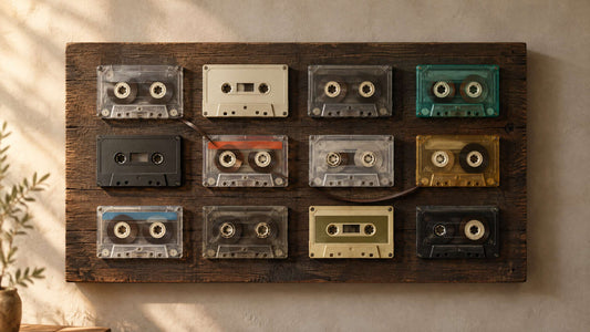 Magnetic Memory: Recycled Art from Obsolete Cassette Tapes