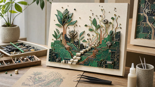Circuit Board Gardens: Making Recycled E-Waste Assemblage Art