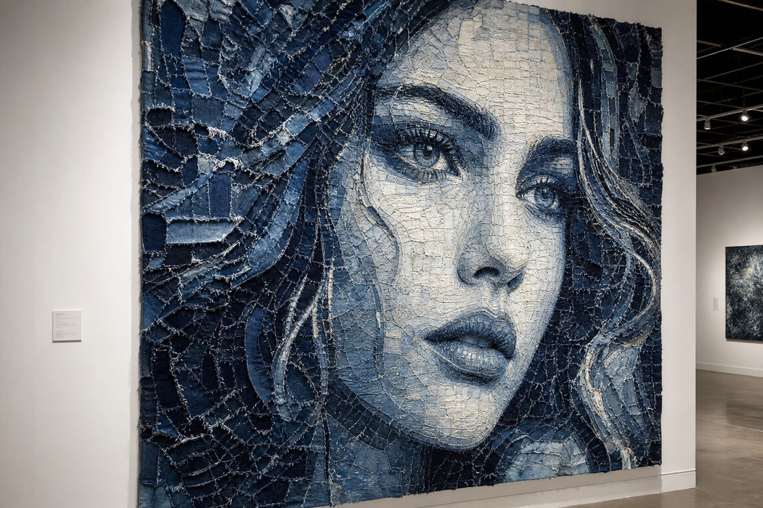 Beyond the Blue: The Rugged Beauty of Upcycled Denim Art
