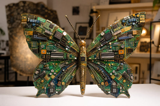 Wired for Beauty: The Intricate Art of Upcycling E-Waste