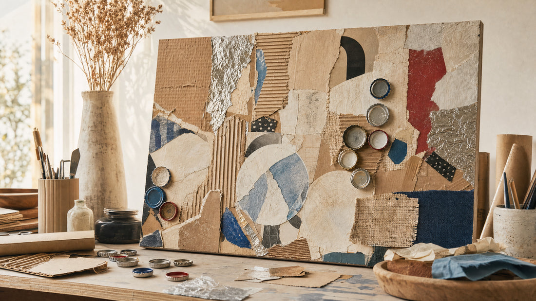 From Packaging to Poetry: A Studio Guide to Recycled Mixed-Media Art