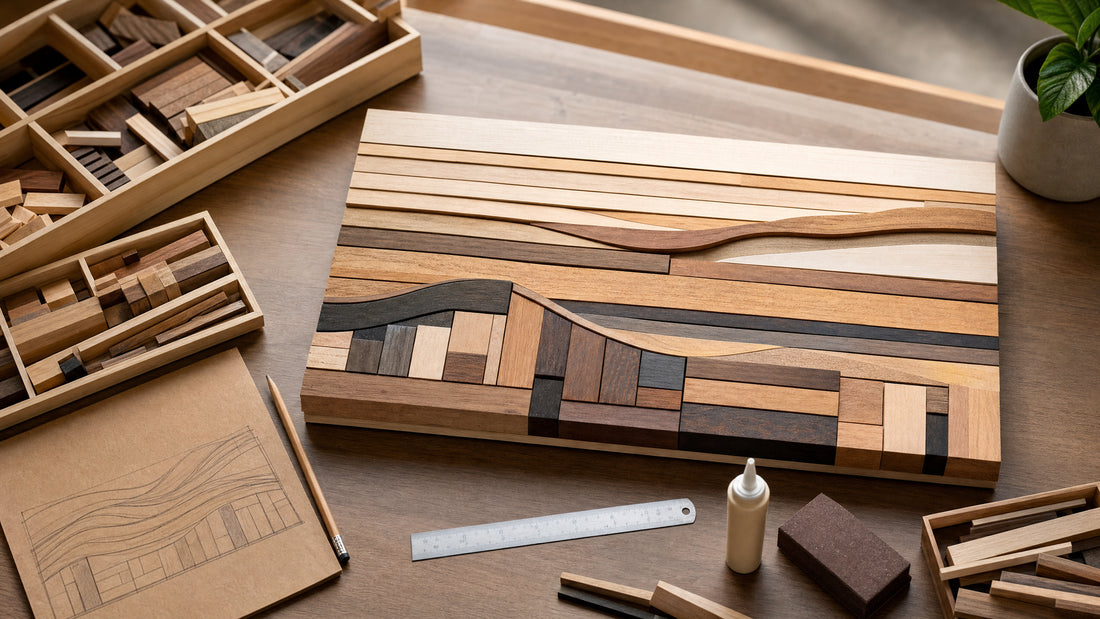 The Grain Remembers: Reclaimed Wood Offcuts as Wall Relief Art