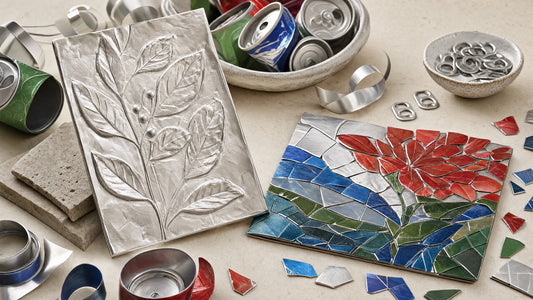 Crushed Light: Recycled Aluminum Cans as Relief, Mosaic, and Metal Collage Art