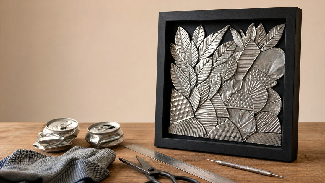 Raised from the Recycling Bin: Making Recycled Aluminum Can Relief Wall Art