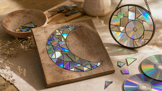 Prismatic Salvage: Turning Old CDs and DVDs into Recycled Mosaic and Suncatcher Art