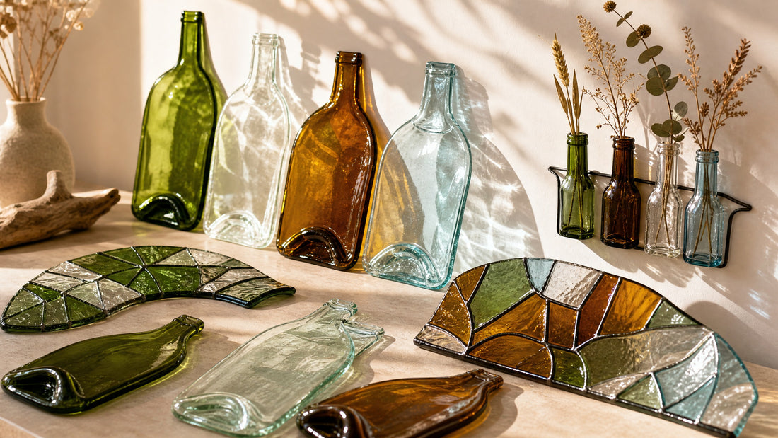 Bottle Lightscapes: Recycled Glass Bottles as Slumped Panels, Mosaics, and Wall Vases