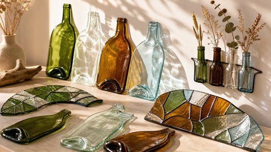 Bottle Lightscapes: Recycled Glass Bottles as Slumped Panels, Mosaics, and Wall Vases