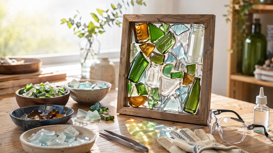 Through the Bottle: Making Recycled Glass Mosaic Light-Catchers from Jars and Shards