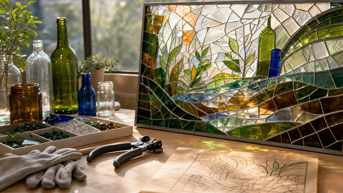 Light from Leftovers: Making Recycled Glass Mosaic Art from Bottles and Jars
