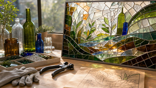 Light from Leftovers: Making Recycled Glass Mosaic Art from Bottles and Jars