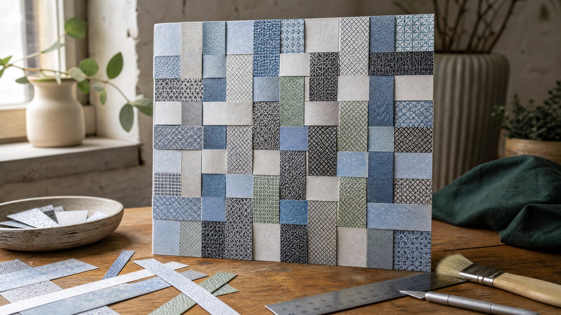 Quiet Patterns: Turning Security Envelopes into Woven Paper Wall Art