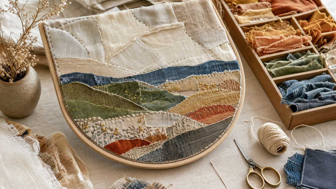 The Mended Palette: Turning Textile Scraps into Recycled Fabric Collage